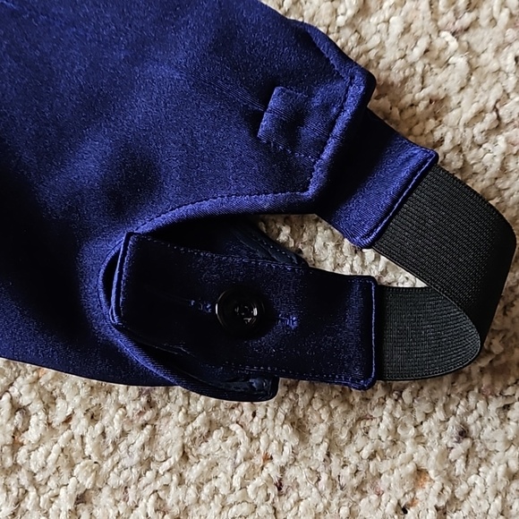 Gucci Dark Blue Black Band Zip Up Pant Slacks Leggings Tights Sz. 40 - Picture 3 of 13